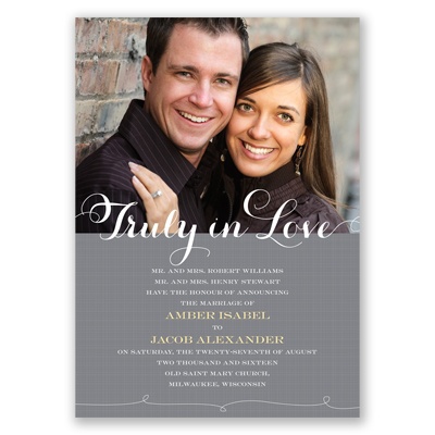 Truly In Love Photo - Invitation
