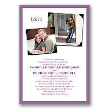 Classic Photo Album - Wisteria - Invitation