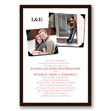 Classic Photo Album - Chocolate - Invitation