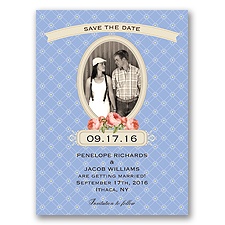 Vintage Photo Album - Bluebird - Save the Date
