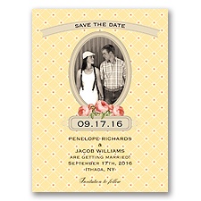 Vintage Photo Album - Canary - Save the Date