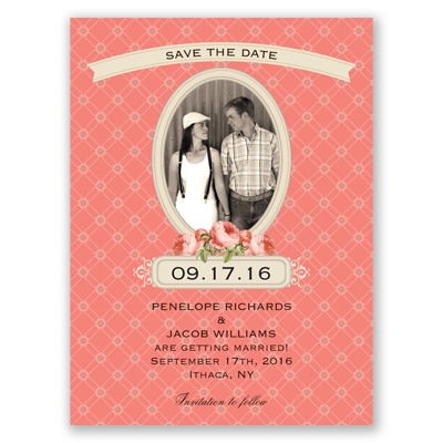 Vintage Photo Album - Guava - Save the Date