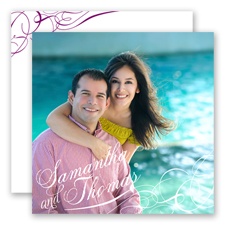 Swirling Beauty - Sangria - Invitation