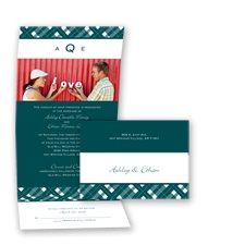 Playfully Plaid - Gem - Seal and Send Invitation
