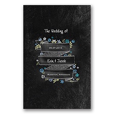 Floral Chalkboard - Cornflower - Program