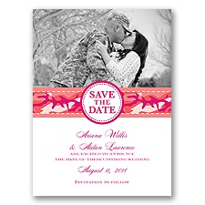 Camo Cutie - Coral Reef - Save the Date