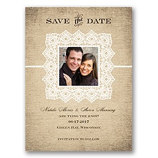 Country Lace - Save the Date