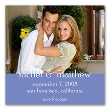 Colorful Photo Magnet -  Save the Date - Hydrangea