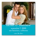 Colorful Photo Magnet -  Save the Date - Palm