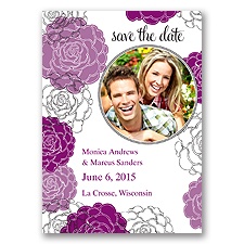 Carefree - Sangria - Photo Save the Date Magnet