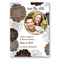 Carefree - Chocolate - Photo Save the Date Magnet