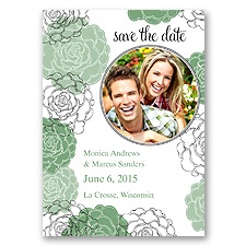 Carefree - Clover - Photo Save the Date Magnet