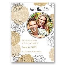 Carefree - Golden - Photo Save the Date Magnet
