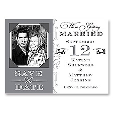 Vintage Fonts - Mercury - Save the Date Magnet