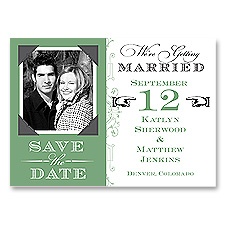 Vintage Fonts - Clover - Save the Date Magnet