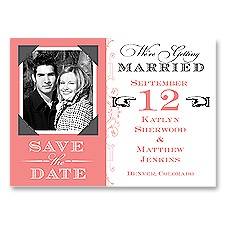 Vintage Fonts - Coral Reef - Save the Date Magnet