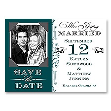 Vintage Fonts - Gem - Save the Date Magnet