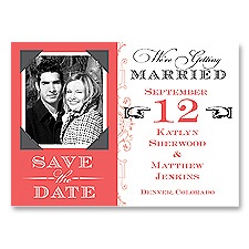 Vintage Fonts - Guava - Save the Date Magnet