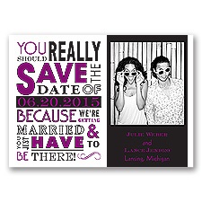 Ga Ga Photo - Sangria - Save the Date Magnet