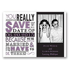Ga Ga Photo - Wisteria - Save the Date Magnet