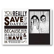 Ga Ga Photo - Chocolate - Save the Date Magnet