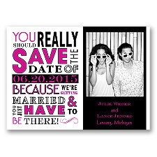 Ga Ga Photo - Begonia - Save the Date Magnet