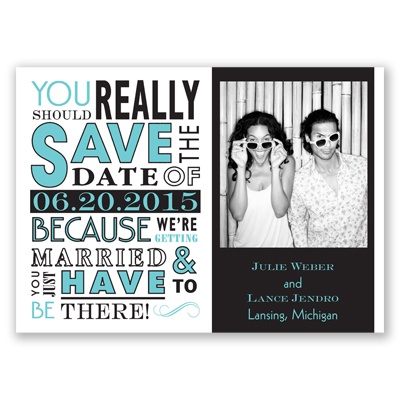 Ga Ga Photo - Pool - Save the Date Magnet
