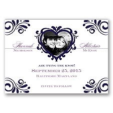 Bliss - Lapis - Photo Save the Date Magnet