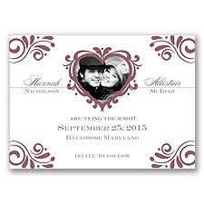 Bliss - Rosewood - Photo Save the Date Magnet
