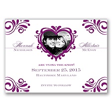 Bliss - Sangria - Photo Save the Date Magnet