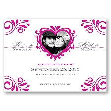 Bliss - Begonia - Photo Save the Date Magnet