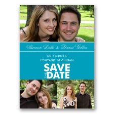 Color Block Photo - Malibu - Save the Date Magnet