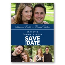 Color Block Photo - Marine - Save the Date Magnet