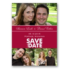 Color Block Photo - Apple - Save the Date Magnet