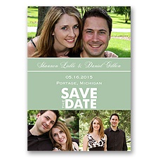 Color Block Photo - Meadow - Save the Date Magnet