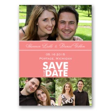 Color Block Photo - Coral Reef - Save the Date Magnet
