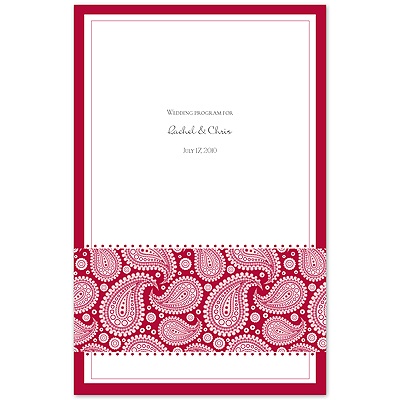 Perfect Paisley Duet - Apple- Program