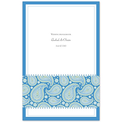 Perfect Paisley Duet - Cornflower- Program