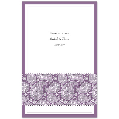 Perfect Paisley Duet - Wisteria- Program