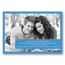 Photo Simplicity - Cornflower - Invitation