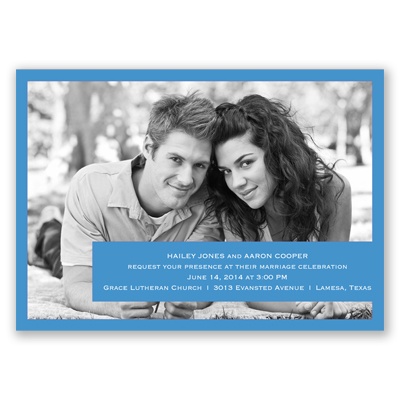 Photo Simplicity - Cornflower - Invitation