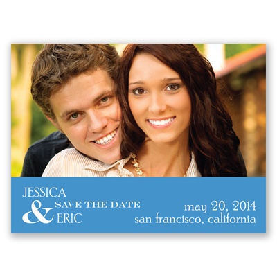 Ampersand Photo Save the Date - Cornflower