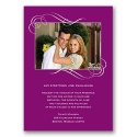 Photo and Swirls - Sangria -Invitation