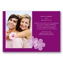 Floral Photo - Sangria - Invitation