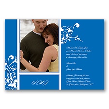 Fancy Flourish Photo -  Horizon -  Invitation