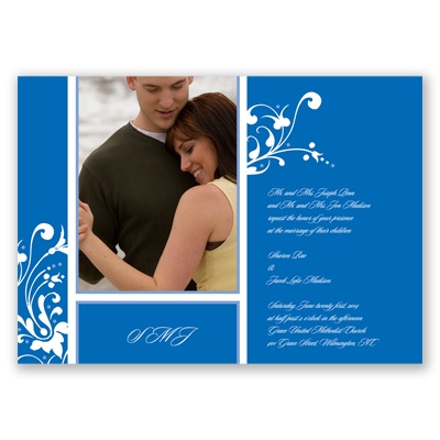 Fancy Flourish Photo -  Horizon -  Invitation