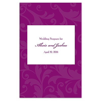 Treasured Jewels Pattern - Sangria - Program