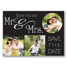 Mr. & Mrs. Photo - Save the Date Postcard