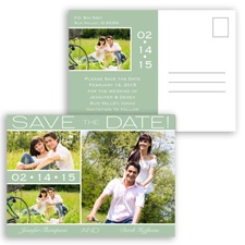 Color Bands Photo - Meadow - Photo Save the Date Postcard