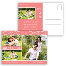 Color Bands Photo - Coral Reef - Save the Date Postcard